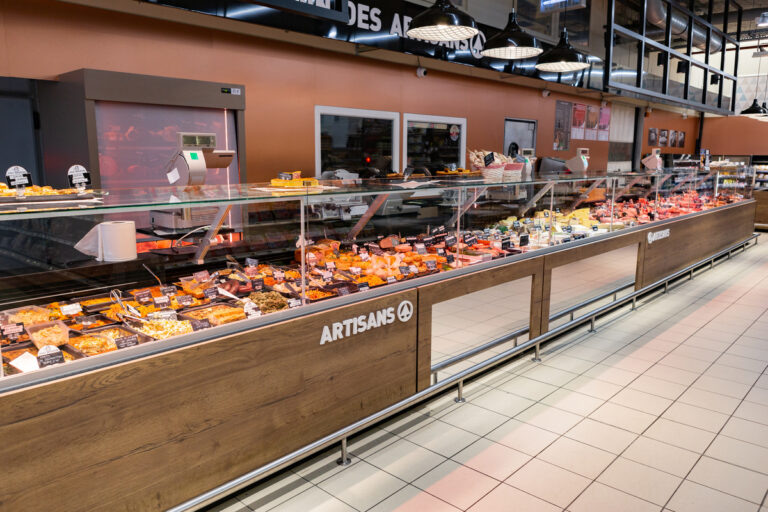 vitrine boucherie moderne